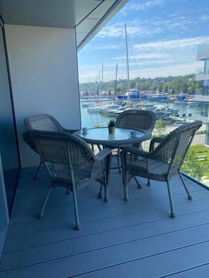 Ferienwohnung Apartament Gdynia Yacht Park Marina Luksusowy Apartament Nad Morzem Exterior foto